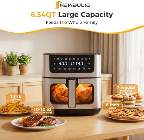 Family Size Stainless Steel Six Quart Air Fryer — photo 3