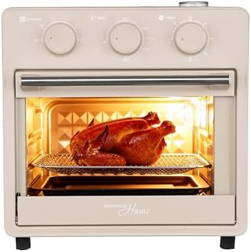 Cream Countertop Oven with Steam Infusion