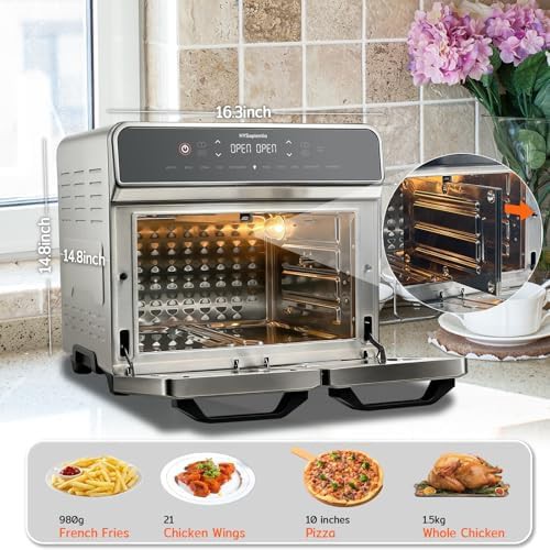 Dual zone rotisserie air fryer oven combo — photo 5