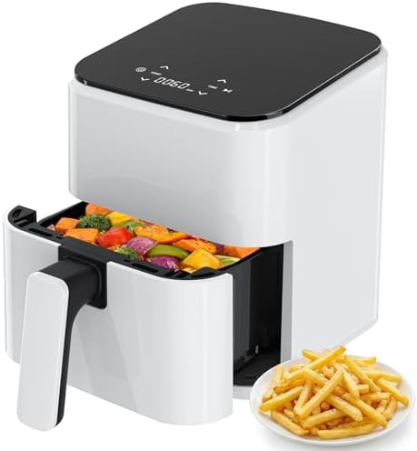 Small white three quart air fryer