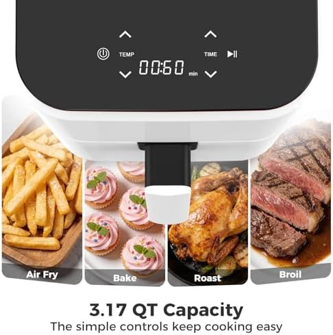 Small white three quart air fryer — photo 4