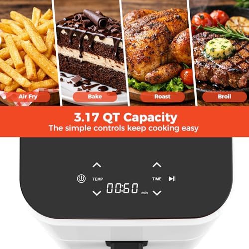 Three Quart Digital Touchscreen Small Air Fryer — photo 3