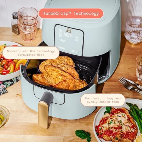 Hydrangea blue digital air fryer with dehydrator — photo 3
