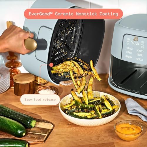 Hydrangea blue digital air fryer with dehydrator — photo 4