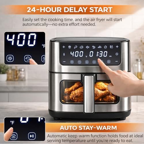 Simple Deluxe window black 6.34 qt air fryer — photo 5