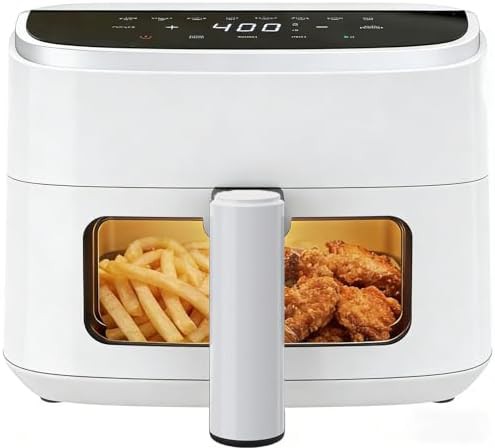 Simple Deluxe window white 4 quart air fryer