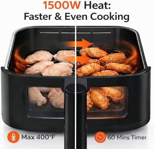 Simple Deluxe window white 4 quart air fryer — photo 4