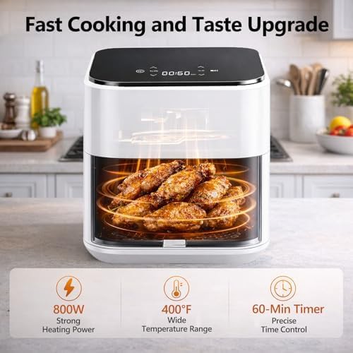 Simple Deluxe compact white 3 quart air fryer — photo 3