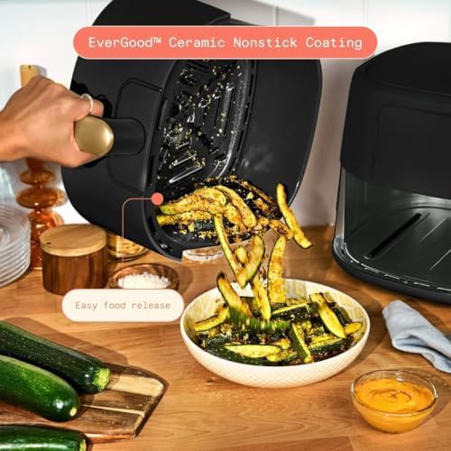 Black sesame digital 6 quart air fryer — photo 3