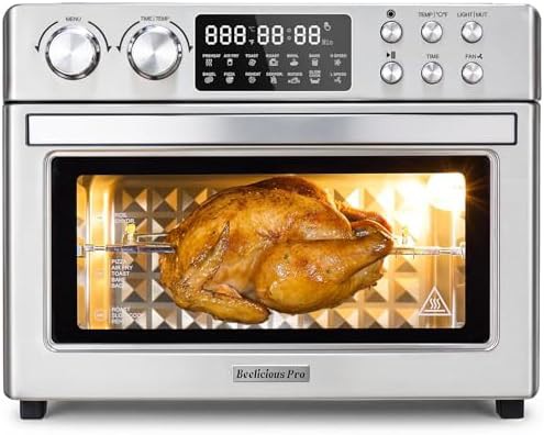 Silver tone large convection oven combo