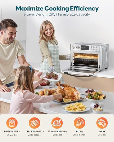 Silver tone large convection oven combo — photo 4