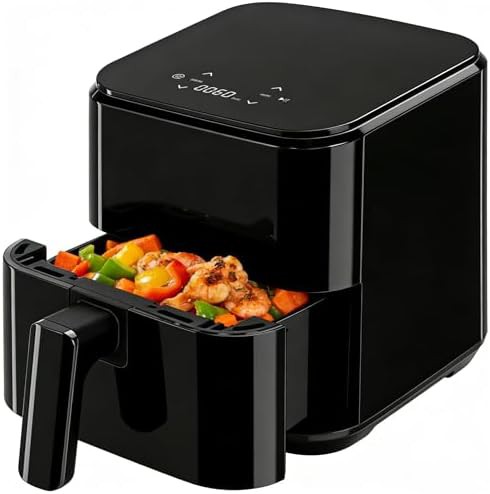 Black compact eight in one air fryer