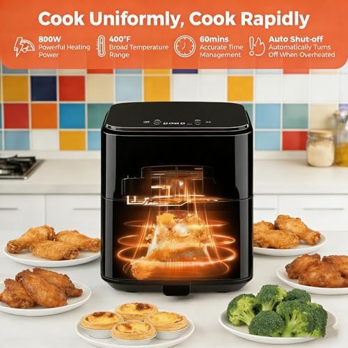 Black compact eight in one air fryer — photo 5