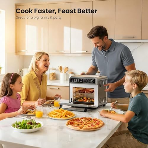 Silver Stainless Steel Toaster Oven Combo 18QT — photo 3