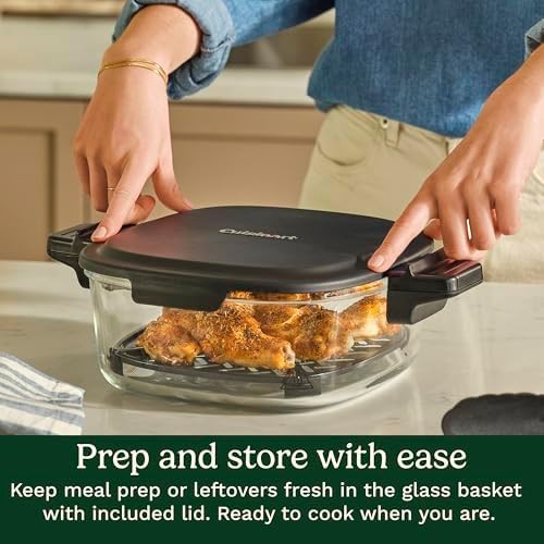 Glass basket air fryer with viewing window — photo 4