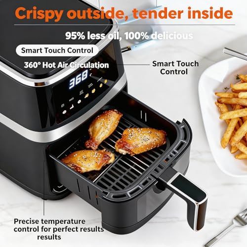 Six Quart Basket Air Fryer with Window — photo 4