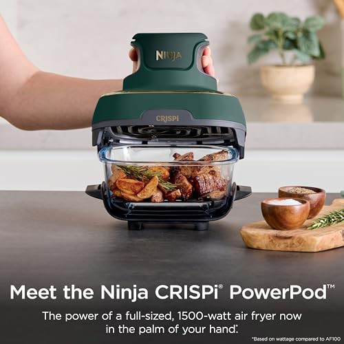 Emerald Green Glass Air Fryer 4 Quart — photo 3
