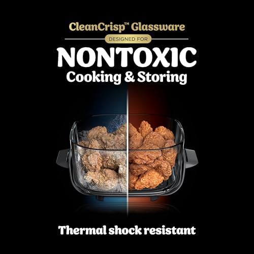 Emerald Green Glass Air Fryer 4 Quart — photo 4