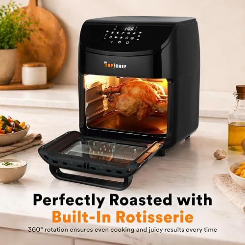 Digital air fryer oven with rotisserie — photo 3