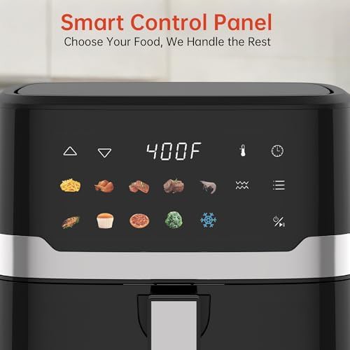 Black family size air fryer with window — photo 4
