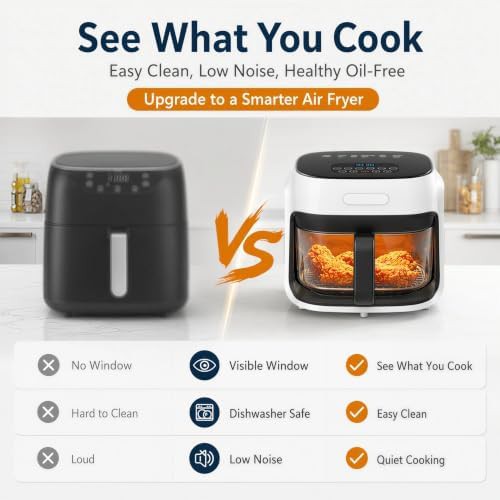 White glass basket air fryer — photo 4