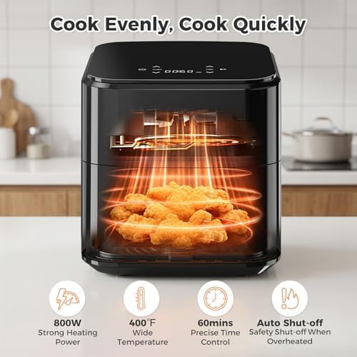 Compact Digital Three Quart Touchscreen Fryer — photo 3