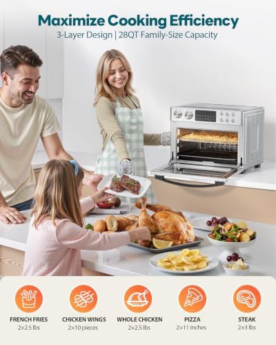 Stainless steel 12-in-1 convection toaster oven — photo 4