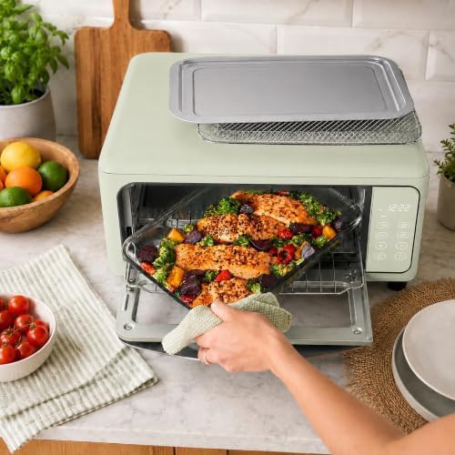 Sage green infrared air fryer toaster oven — photo 5
