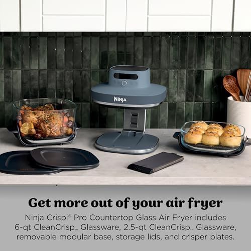 Glass six quart multi container air fryer — photo 3