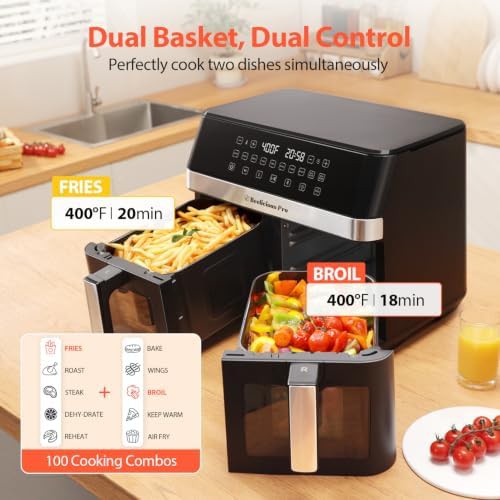 Dual basket air fryer with ultracrisp technology — photo 3