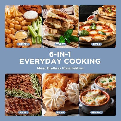 Stainless steel air fryer toaster oven — photo 4