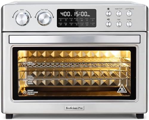 Stainless steel 28qt air fryer toaster oven