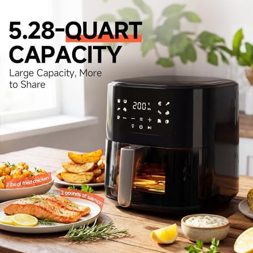 Earth Black Square Air Fryer with Window — photo 5