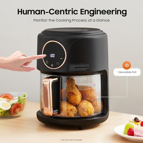 Glass window basket fryer 1200w — photo 3