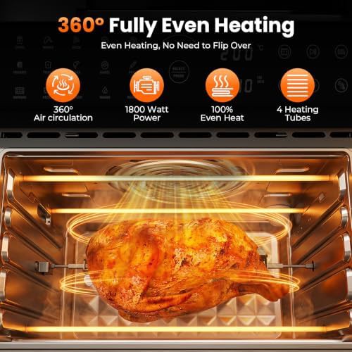 Large rotisserie convection air fryer toaster oven — photo 4