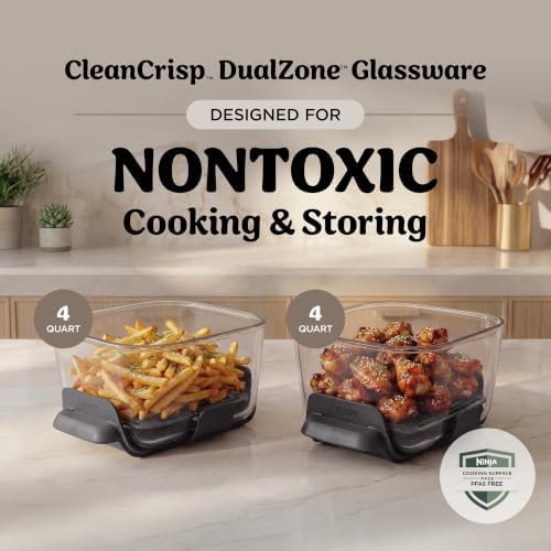 Bone White DualZone Glass Countertop Air Fryer — photo 3