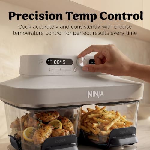Bone White DualZone Glass Countertop Air Fryer — photo 5