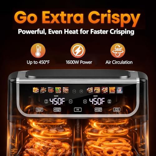 Simple Deluxe dual basket black air fryer — photo 4
