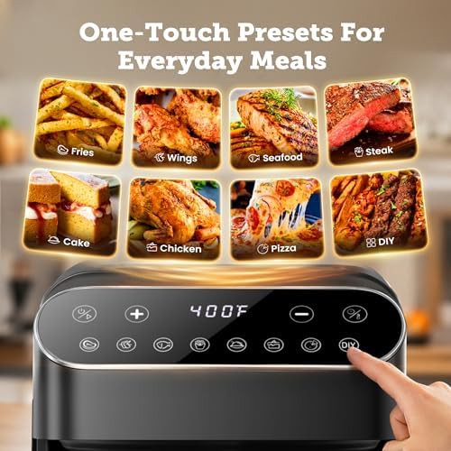 Black Portable Glass Basket Air Fryer — photo 3
