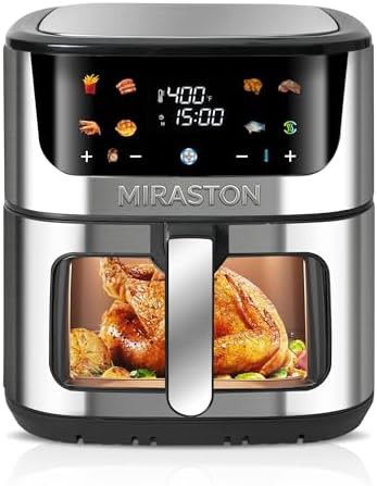 MIRASTON 8.5QT stainless family air fryer