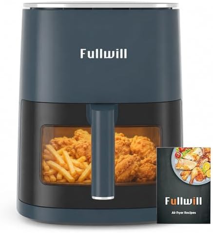Dark blue six quart air fryer