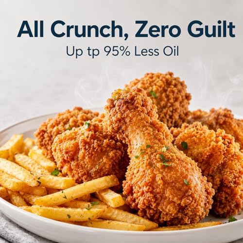 Dark blue six quart air fryer — photo 5