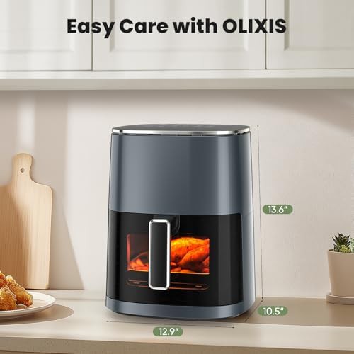 Grey six quart air fryer window — photo 3