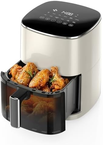 Pearl white six quart air fryer
