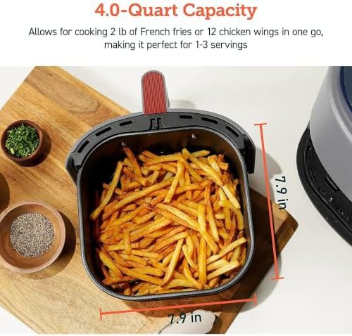 Lite four quart light gray air fryer — photo 4