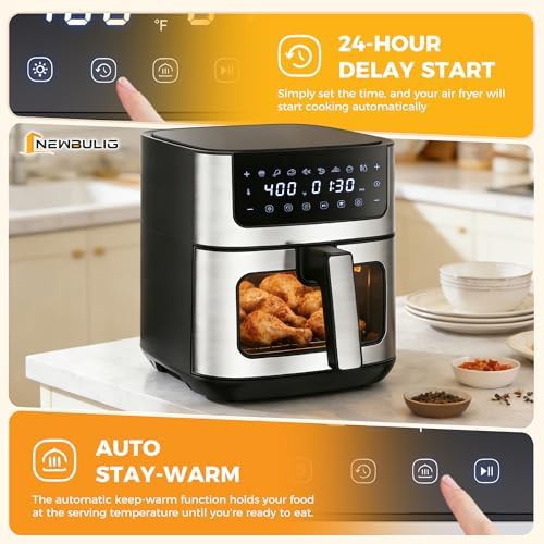 Stainless Steel Six Quart Air Fryer with Window — photo 5