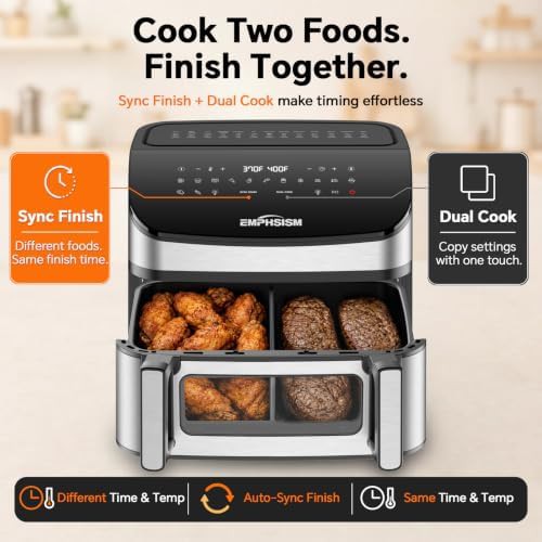 Precision control air fryer with window — photo 3