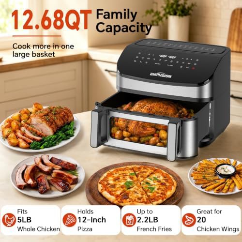 Precision control air fryer with window — photo 4