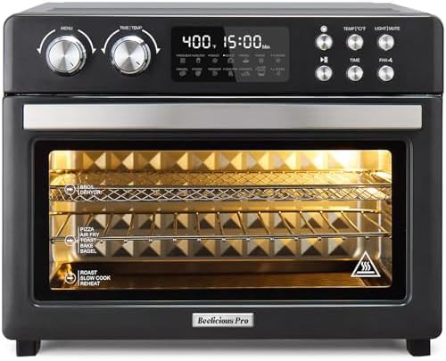 Sparkle black 28qt air fryer toaster oven