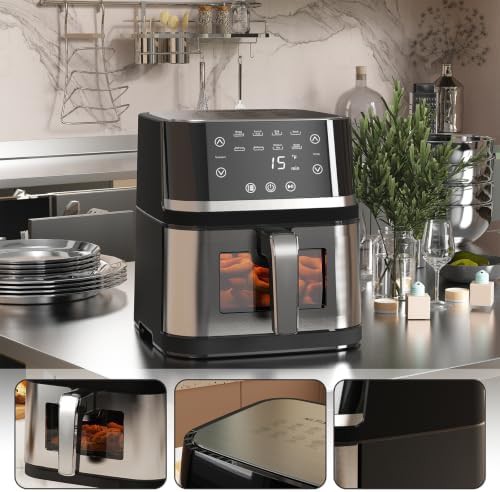 Multifunctional eight quart visible window fryer — photo 4